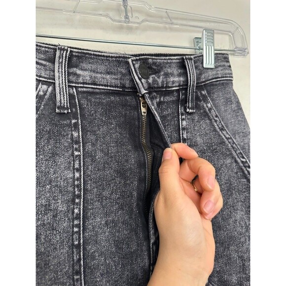 Mother Wrapper Patch Springy Ankle in Train Stops Black High Rise Women's 23 - Picture 5 of 13